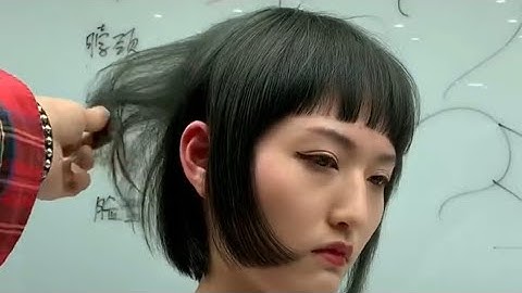 Hướng dẫn cắt bob Cá Tính để mái bằng_ Phạm Sang Academy