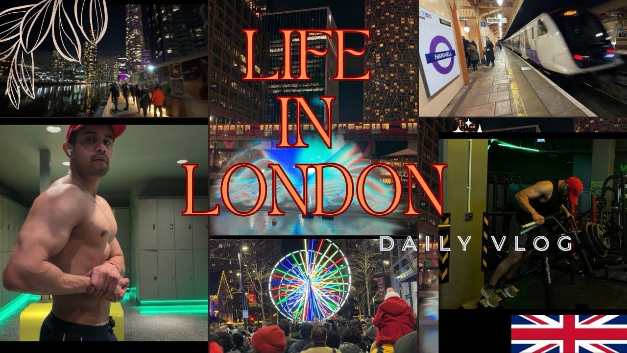 Gym + London 🇬🇧 Winter Lights 🌨️ 