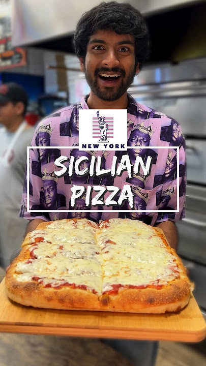 Belted New York’s Square Pizza Slice!! 🍕🗽