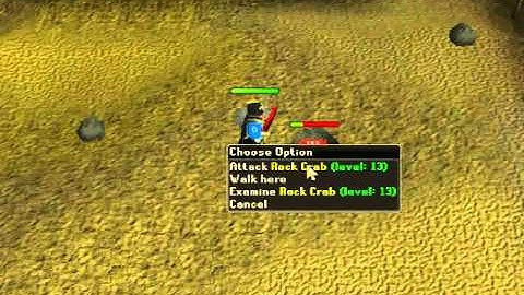 Runescape Attack Level Up (Rock Crabs)