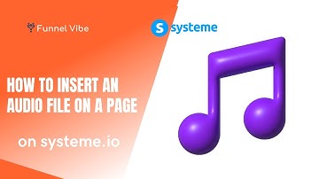 How To Insert An Audio File On A Page on Systeme.io (Systeme Tutorial)
