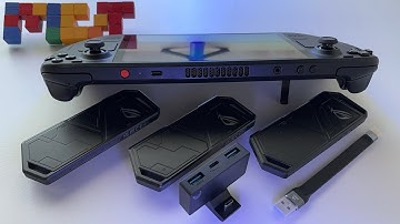 Steam Deck Oled perfect setup: 3x usb Power delivery hub, 2TB internal SSD, ext 2280 SSD, kickstand