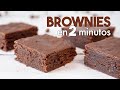 Brownies en microondas en 2 minutos  postres sin horno