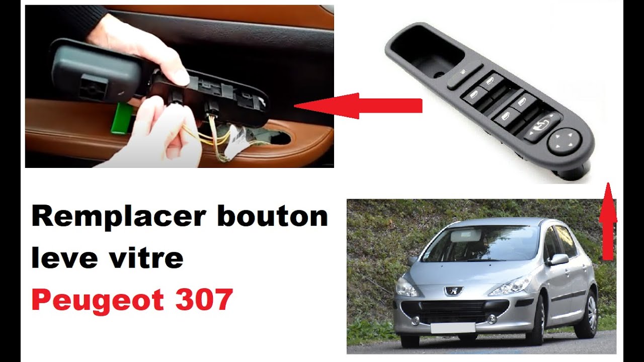 REPLACE WINDOW REGULATOR BUTTON PEUGEOT 307 DRIVER SIDE 