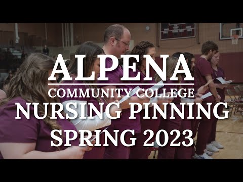 Alpena Community College Nursing Pinning Ceremony Spring 2023