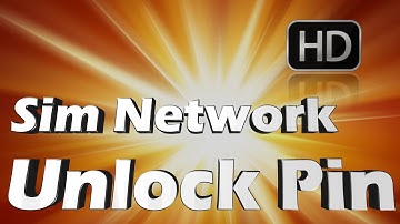 SIM Network Unlock Pin