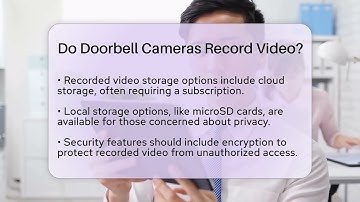 Do Doorbell Cameras Record Video? - SecurityFirstCorp.com