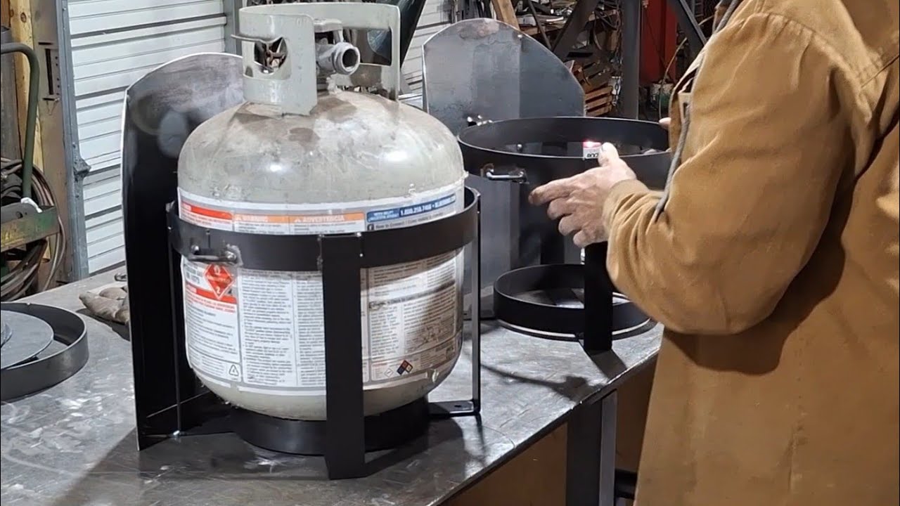 Diy Propane Rack How to make a propane tank holder - YouTube
