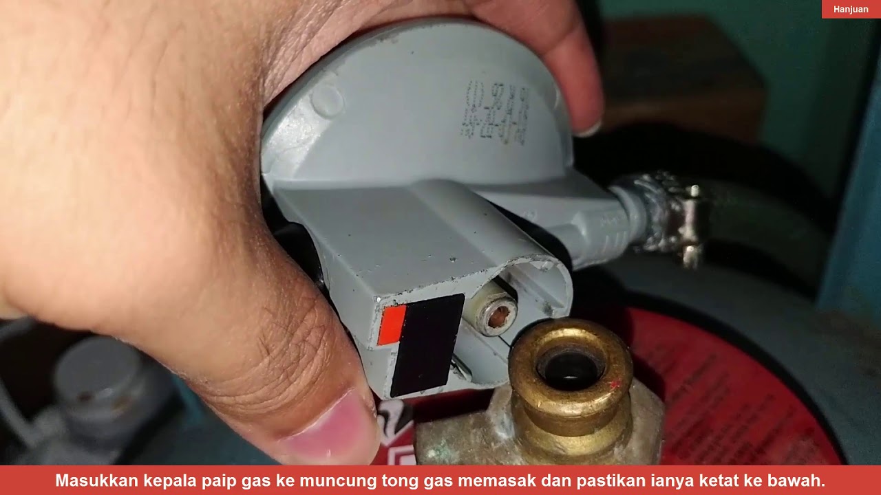 Cara Pasang Kepala Paip Gas Ke Muncung Tong Gas Memasak - YouTube