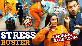 சல்லி சல்லியா நொறுக்கிட்டோம்  Full வெறி Modeல் Rage Room Experience | Raveena Daha