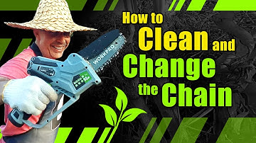 How to clean and change the chain of the WORKPRO Cordless Mini Chain Saw