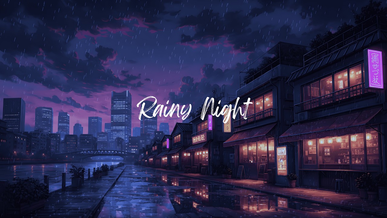 Rainy City Nights 🌧️ Relaxing Lofi Beats for Study & Sleep
