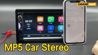 HD MP5 Car Stereo Double Din Android Auto Phone Mirrorlink Universal