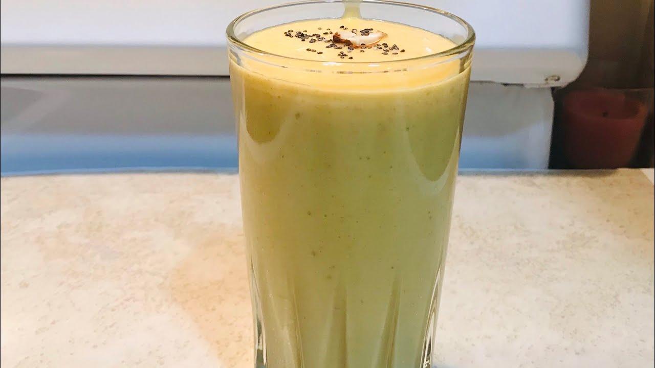 Vegan Mango Milkshake| Mango Milkshake in Almond Milk| Mango Milkshake with Nuts