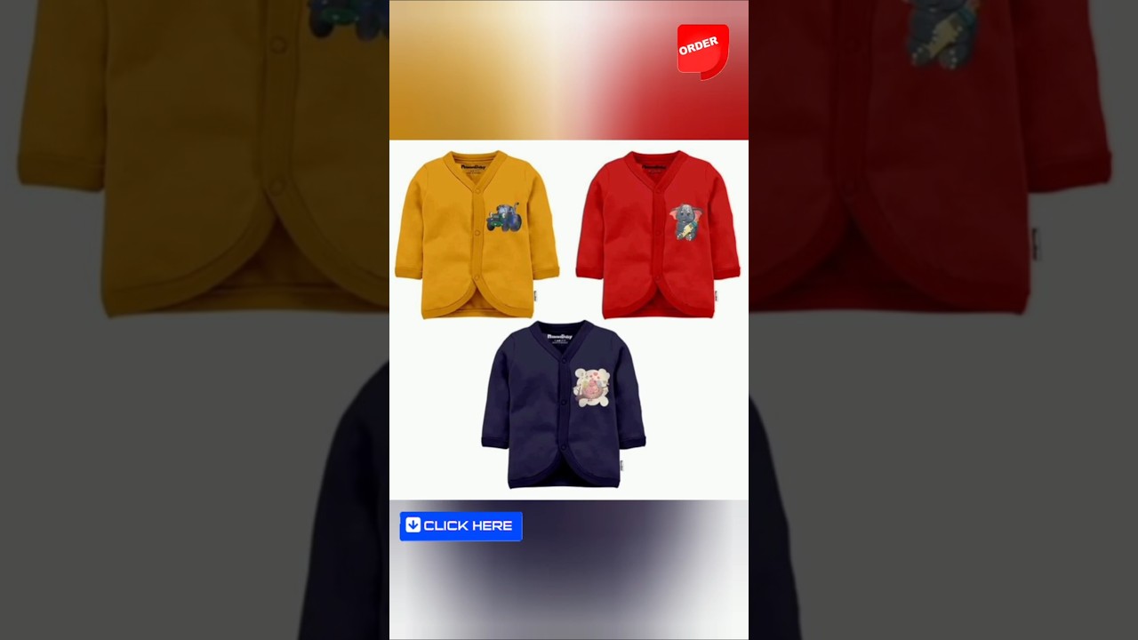 Tinchuk Baby Boy's & Baby Girl's Printed T-Shirt/Jhabla/Nightsuits with Assorted Prints- Multi-Pack