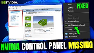 NVIDIA Control Panel Display Settings Missing (Windows 11) | Nvidia Control Panel Not Showing | 2024