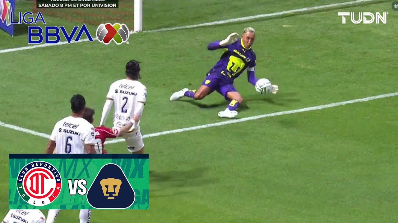 ¡SAN KEYLOR! Atajadón de Navas | Toluca vs Pumas | Liga MX - Jornada 2 Apertura 2026 | TUDN