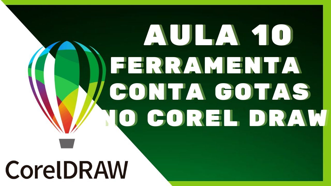 ferramenta conta gotas no corel draw - YouTube