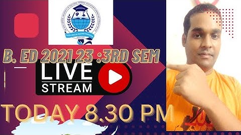 B. ED 2021 23 : 3RD SEM EXAM LIVE