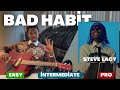 3 Levels of Chords for Steve Lacy's Bad Habit | Easy, Intermediate, &amp; Expert Guitar Chords