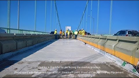 Steelike® UHPC Overlay Proof-of-Concept at Newport Pell Bridge - Photos and Videos from RITBA