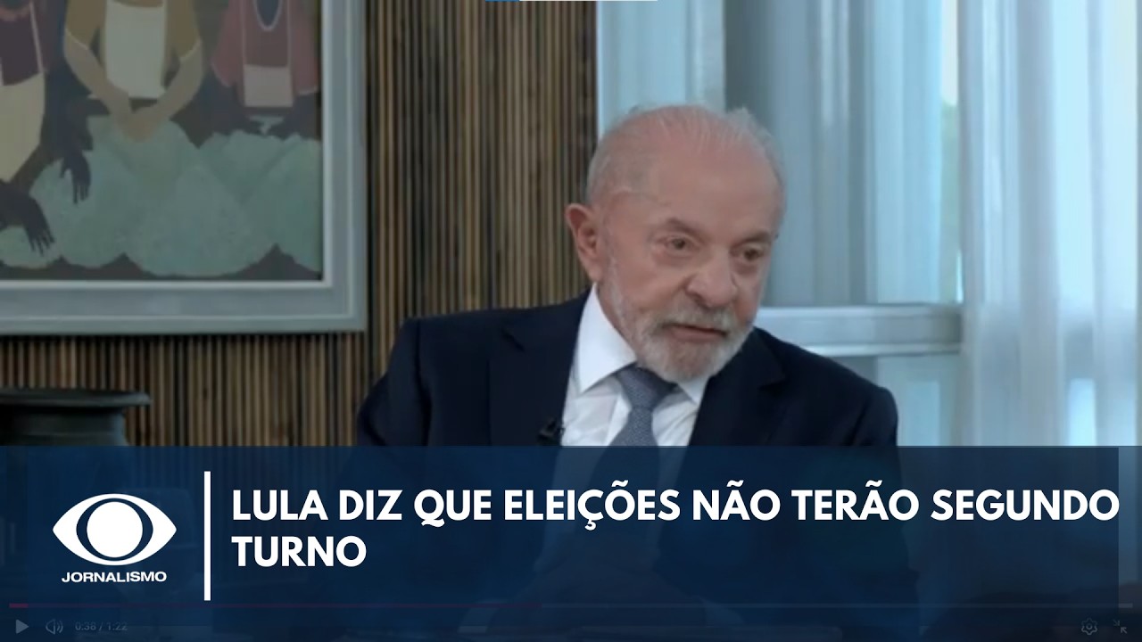 'Acredito que não terá segundo turno', afirma Lula | Canal Livre