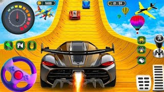 Hard Gt Car Stunt Driving Simulator Game - Ramp Car Stunts 3D • Android Gameplay #2 screenshot 3