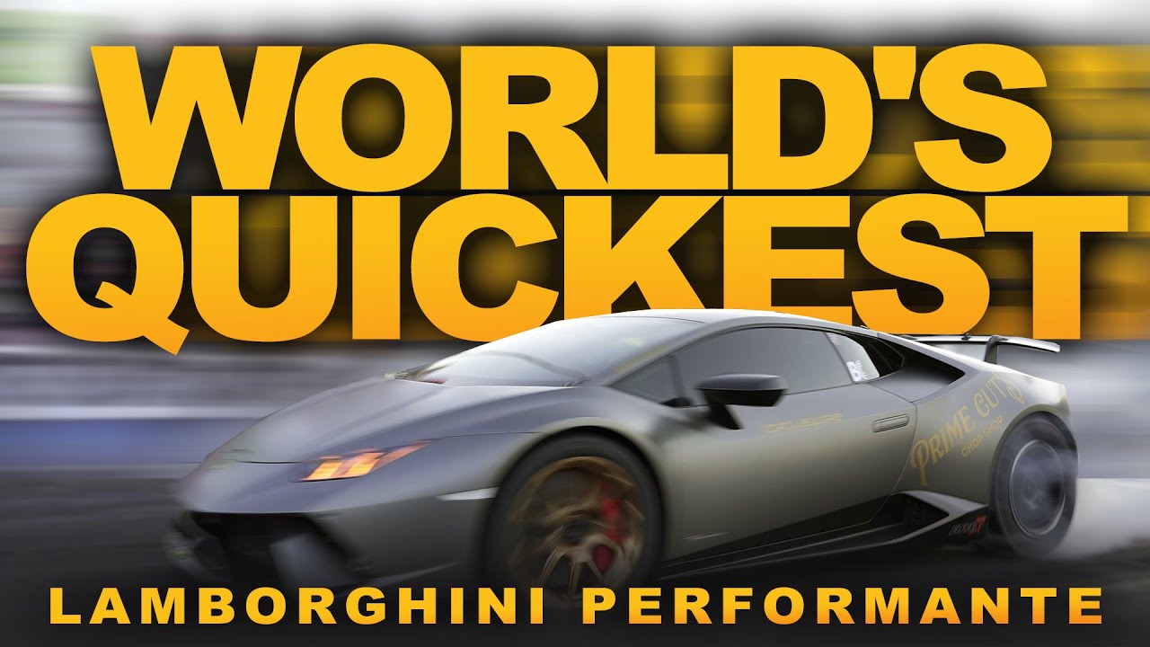 Drag Racing the WORLD'S QUICKEST Lamborghini Performante at FL2K22
