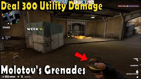 Deal 300 Utility Damage in Competitive - Week 4 Operation broken fang missions - CSGO 2020