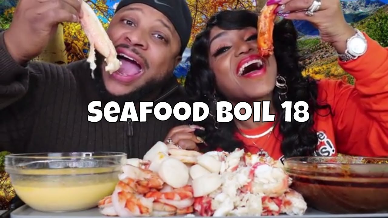 Seafood Boil 18 King Crab Legs, Tiger Shrimp, Scallops, Corn and Potatoes