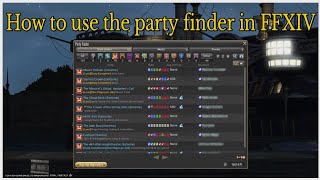 How to use the party finder in FFXIV