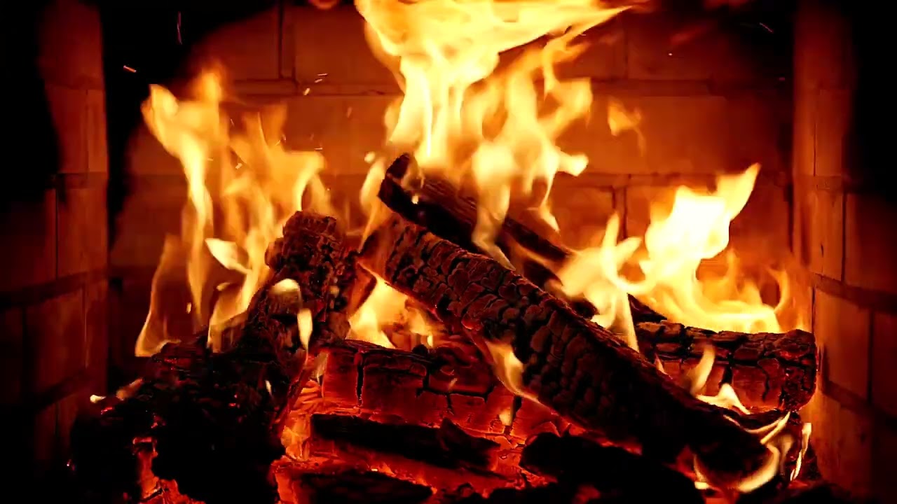 12H Fireplace Ambience | Relaxing Crackling Fire for Sleep & Stress Relief