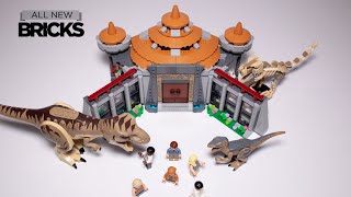 Lego Jurassic World 76961 Visitor Center T Rex and Raptor Attack Speed Build