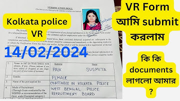 KOLKATA POLICE VR FORM FILL UP / step by step all details . কিভাবে VR ফর্ম ফিলাপ করবে ??#wbp #viral