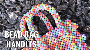 SHRIMPS ANTONIO BEADED BAG HANDLES PT 3 // HOW TO MAKE A PEARL BEAD BAG  || BYWINNIE