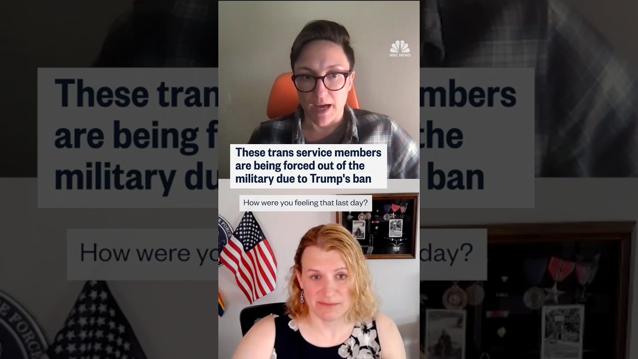 These trans service members are being forced out of the military due to Trump's ban