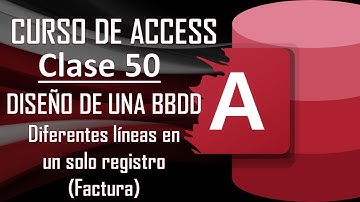 Curso Completo de Access - Diferentes líneas en un solo registro - Detalle Factura 📑{TEORÍA}