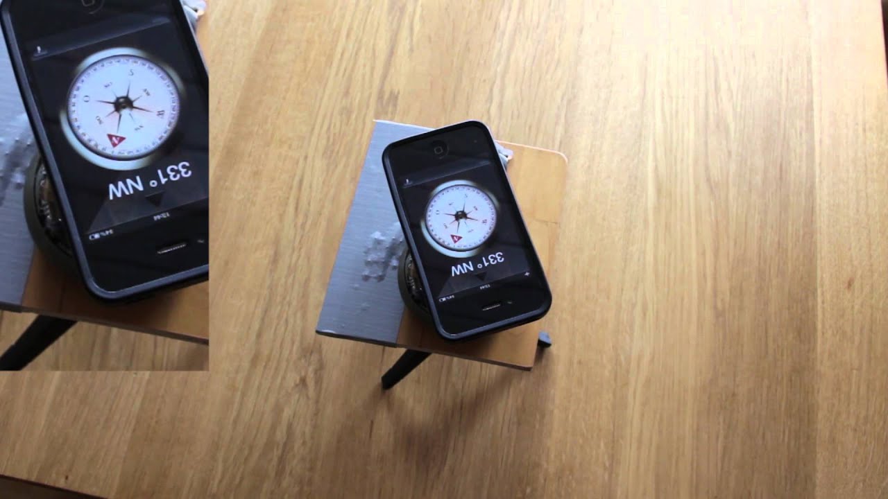 IPhone 4S Compass Motion Test - YouTube