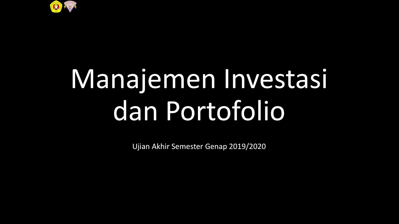 Manajemen Investasi dan Portofolio
