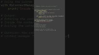 custom context manager #python #showcase