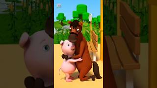 Rig A Jig Jig #shorts #nurseryrhymes #kindergarten #preschool #babysongs #farmees