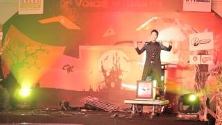 Ao Thuat Gia Nam Nie Magic illusion - Origami and fire cage