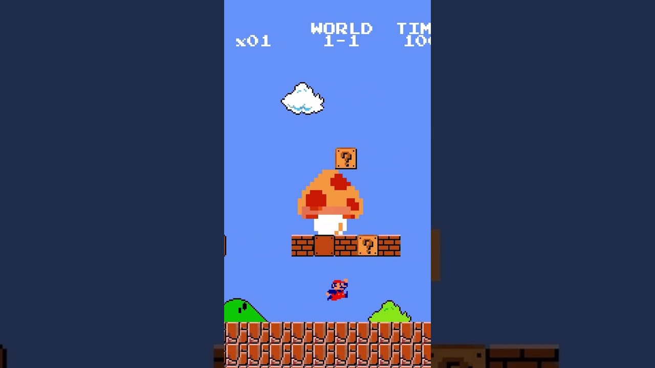 Mario Eats Giant Mushroom 