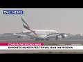 Emirates Reinstates Travel Ban On Nigeria