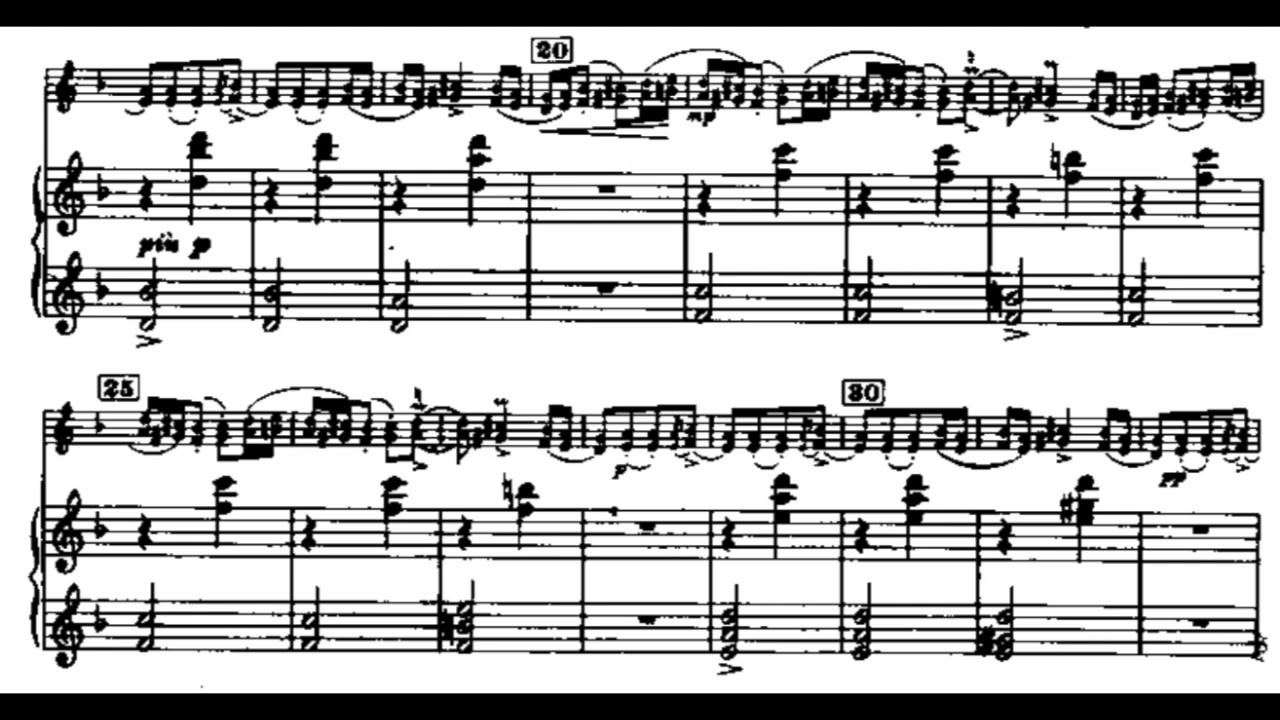 Bartók Romanian Folk Dances for violin (piano YouTube