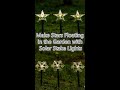 ⭐❄️Make Stars Floating in the Garden with Solar Stake Lights🎄💡