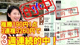 3連複32.6倍＆複勝1点的中☆【競馬】中山記念 2019 阪急杯 予想（3週連続的中！） ヨーコヨソー