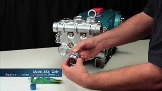 Servicing Valves - Model 3531, 3535, 3537 - Cat Pumps