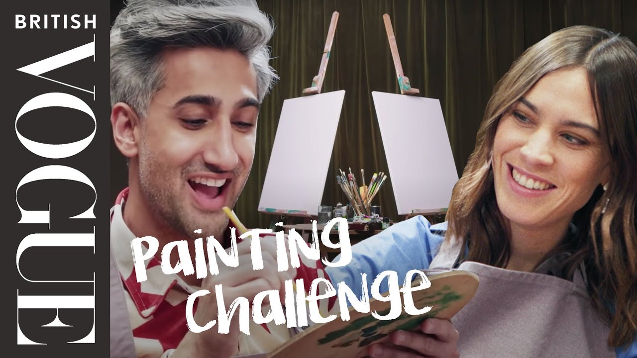 Alexa Chung vs Tan France: The Painting Challenge | British Vogue