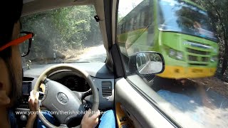 Driving INNOVA on SIRSI Ghat Roads Karnataka